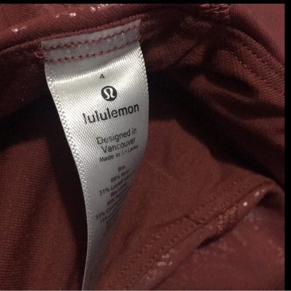 NWOT Lululemon Size2 Wunder Under High Rose Tight Energy Shine Sport Bra Size 4 - Picture 15 of 16